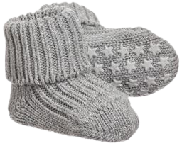 Falke - Baby Grey Cotton Slipper Socks | Childrensalon