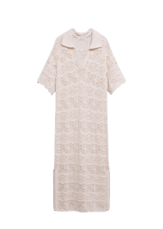 Crochet cotton dress - Women | Mango USA