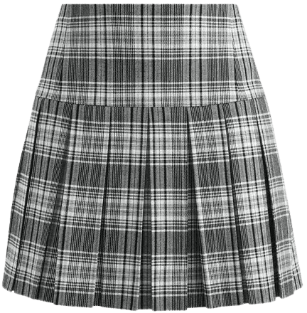 Emilie Pleated Mini Skirt In Medium Grey/multi | Alice And Olivia