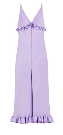 Ruffle-trimmed Slip Dress - Light purple - Ladies | H&M US