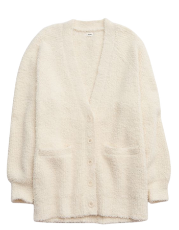 Aerie Marshmallow Cardigan Sweater