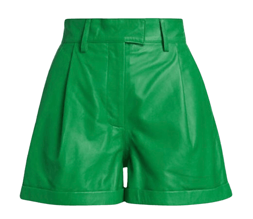 REMAIN Birger Christensen Paola Leather Shorts