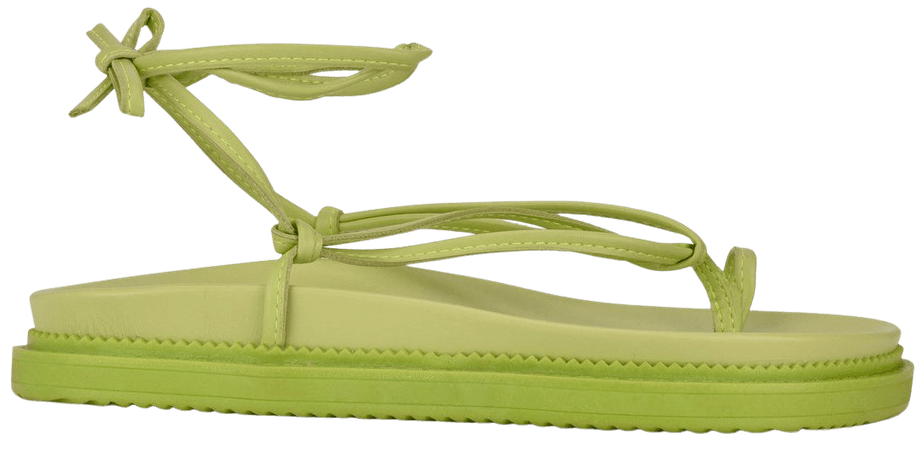 Sarest Ankle Wrap Flat Sandals - Nine West