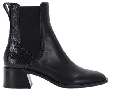 LIANNA BOOTS IN BLACK LEATHER – Dolce Vita