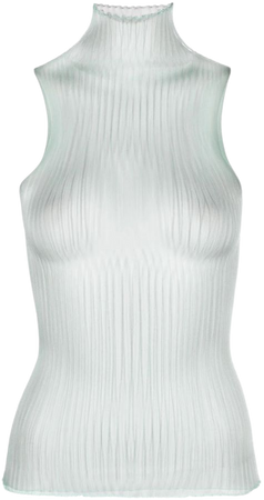 AISLING CAMPS high-neck Ribbed Tank Top - Farfetch