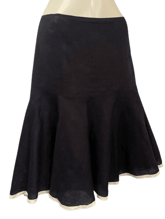 ralp lauren navy skirt
