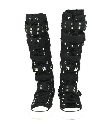 knee high converse with buckles