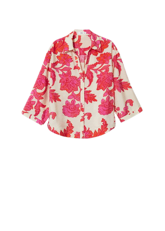 Floral-print flowy blouse - Women | Mango USA