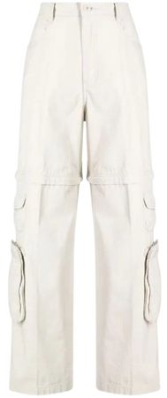 Izzue high-waisted Cotton Cargo Pants - Farfetch