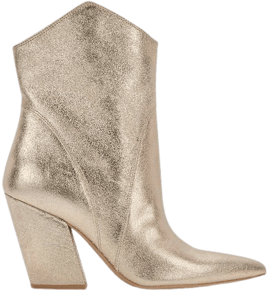 NESTLY BOOTIES IN LIGHT GOLD METALLIC SUEDE – Dolce Vita