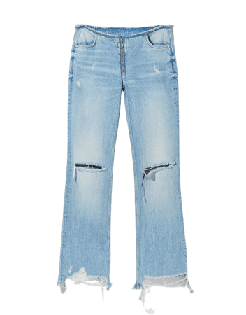 Flare low-rise jeans - New - Woman | Bershka