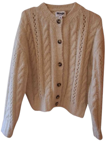 Spring summer 2019 wool cardigan Rouje Ecru size 38 FR in Wool - 9575985