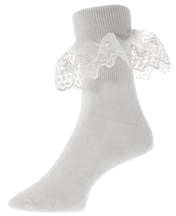 Lace Ruffle Socks, Bobby Socks for Women | Greatlookz