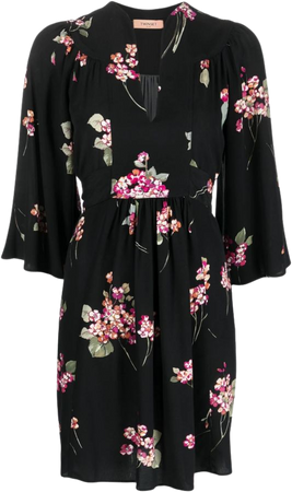 TWINSET floral-print Belted Mini Dress - Farfetch