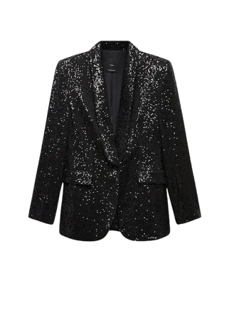 Sequined suit blazer - Women | Mango USA