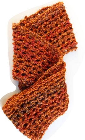 orange rust scarf