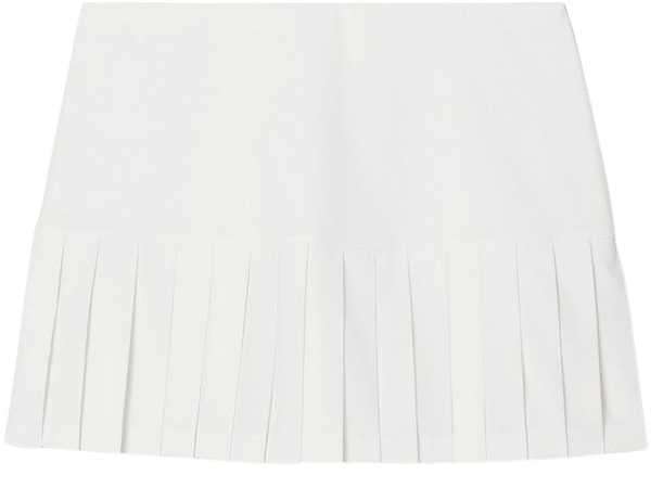Pleated Hem Tennis Skirt