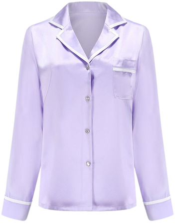 Aurora Purple Romantic Silk Pajama Set | Nana Jacqueline 2