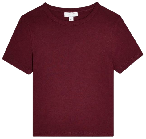Burgundy Everyday T-Shirt | Topshop