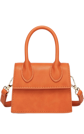 Orange mini purse
