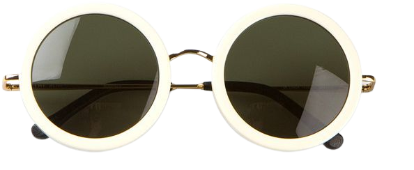 white circle sunglasses