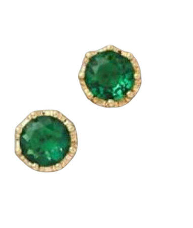 green stud earrings - Google Search