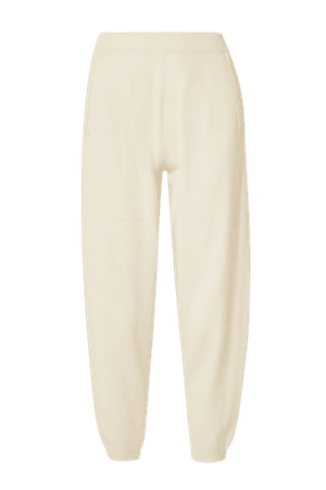 Cream Leisure Pernice cashmere track pants | Max Mara | NET-A-PORTER