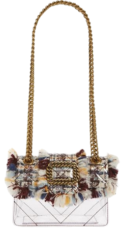 Kurt Geiger London Mini Mayfair Tweed Clear Crossbody Bag | Nordstrom