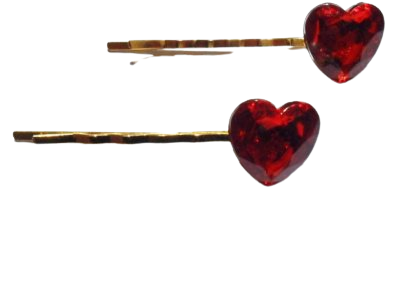 heart bobby pins
