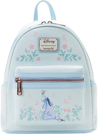 Amazon.com: Loungefly Eeyore Mini Backpack Handbag Floral Print Double Strap Shoulder Bag : Clothing, Shoes & Jewelry