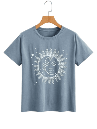 Sun Graphic Tee | ROMWE USA