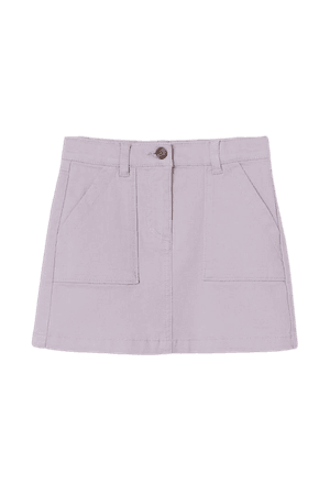 Cotton Twill Skirt - Light purple - Kids | H&M US
