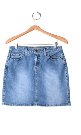 Vintage Y2K Faded Classic Wash Denim Mini Skirt | Urban Outfitters