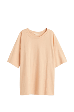 Oversized T-shirt - Light apricot - Ladies | H&M US
