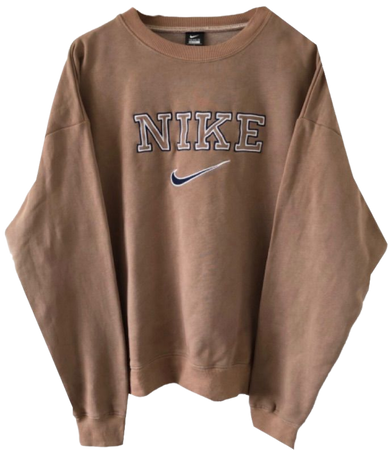 brown Nike sweater