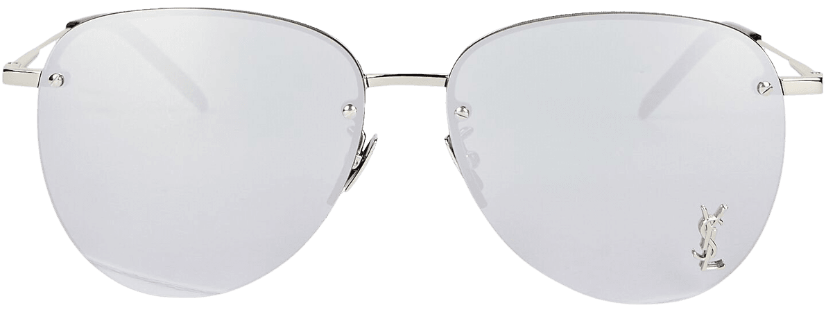 Saint Laurent Monogram Aviator Sunglasses | INTERMIX®