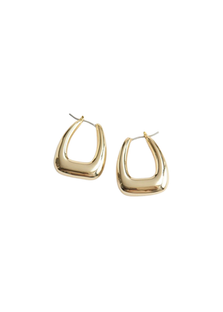 Chunky Oval Hoop Earrings - Gold - & Other Stories GB