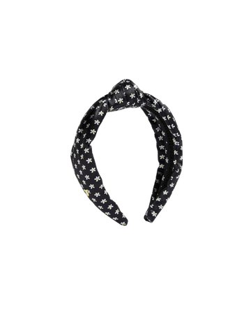 Metropolis Mini Daisy Knotted Headband - Black | Gifts for Her | Ted Baker