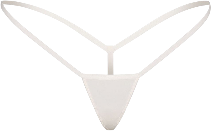 Skims Micro Thong in White