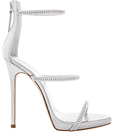 silver heels Giuseppe
