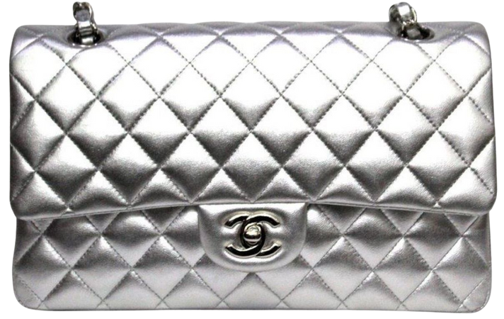 Silver Chanel bag
