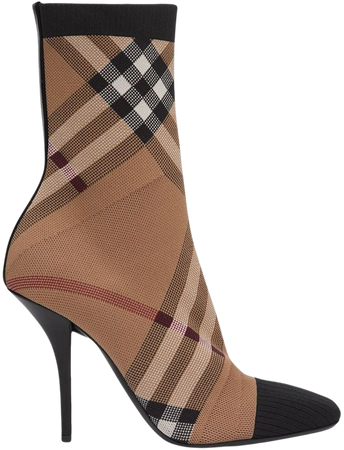 Burberry Vintage Check Sock Boots - Farfetch