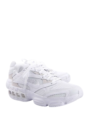 Nike Zoom Air Fire sneakers in triple white | ASOS