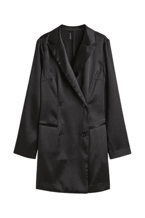 Double-breasted Jacket Dress - Black - Ladies | H&M US