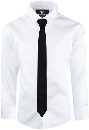 white shirt with tie