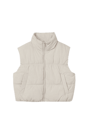 Crop Vest - Light beige - Ladies | H&M US
