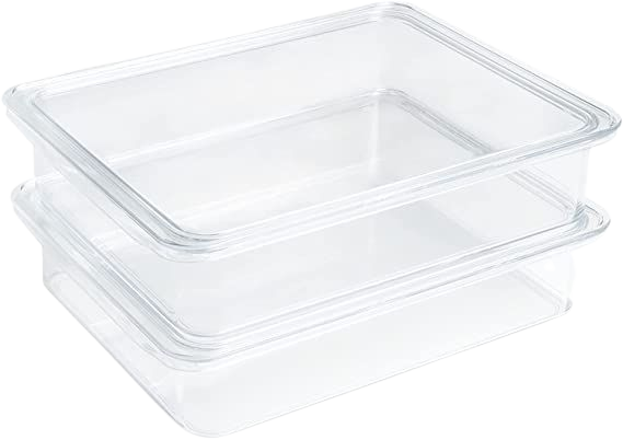 Amazon.com: Kitchen Spaces KSDB12-AMZ Compact Deli Bins Stackable Food Storage Organizer for Fridge, Freezer, and Pantry, 8.7" x 3.5" x 6.8", Clear : Everything Else