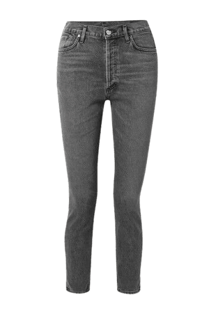 gray skinny jeans