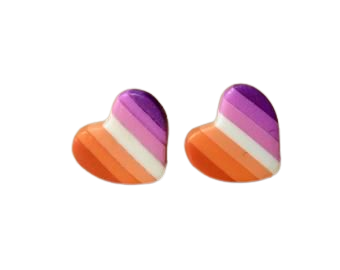 Lesbian pride earrings | Etsy UK