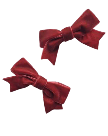 red bow clips